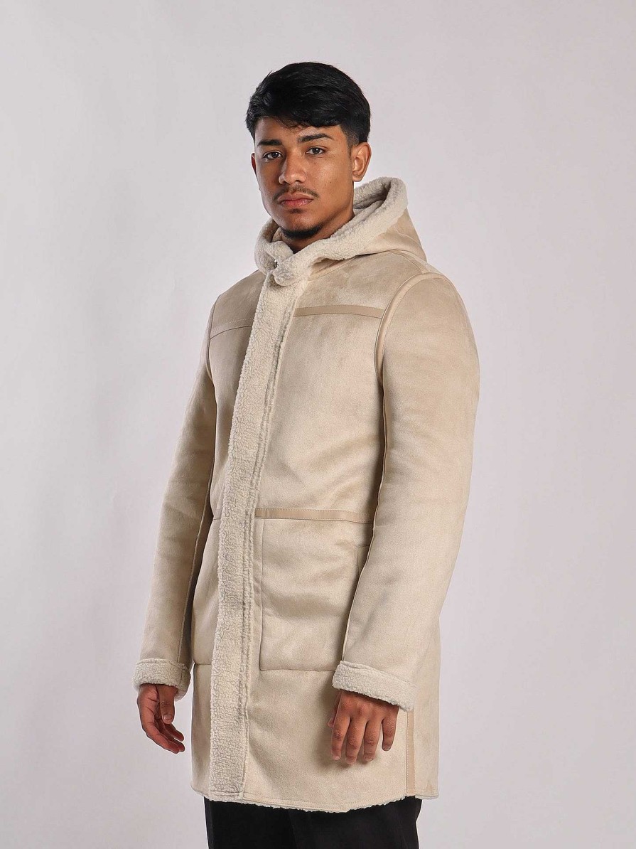 Cole Shop Long sheepskin with hood