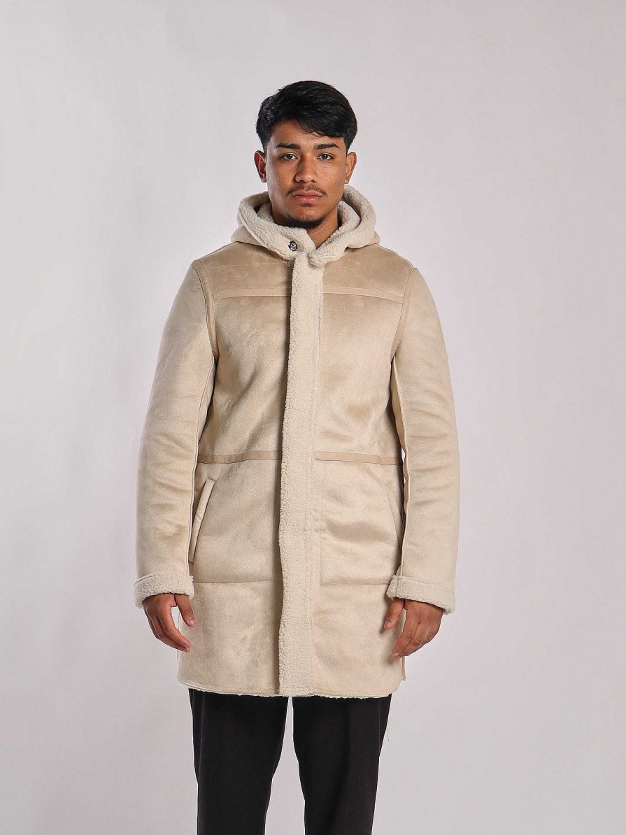 Cole Shop Long sheepskin with hood