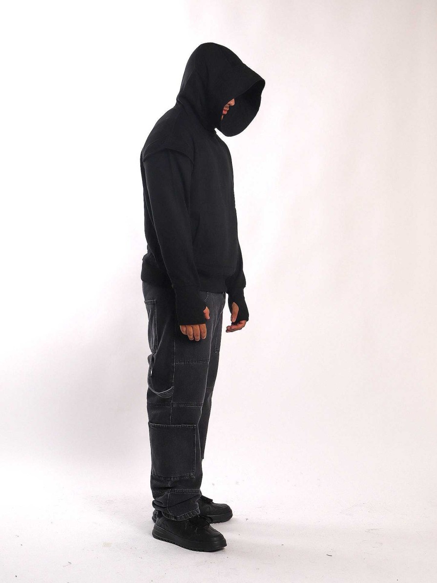 Cole Shop Oversized hooded cuff sweatshirt