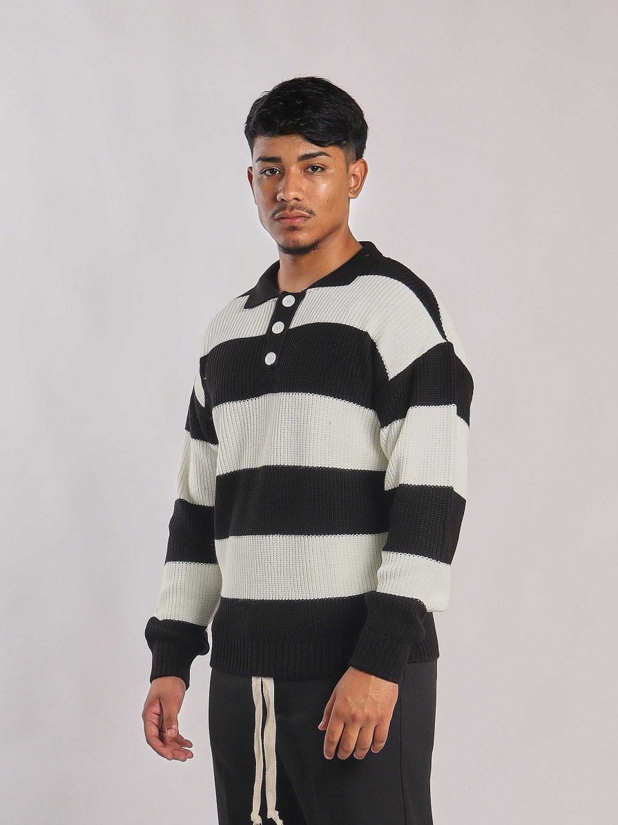 Cole Shop Striped Polo Sweater