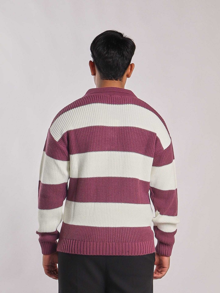 Cole Shop Striped Polo Sweater