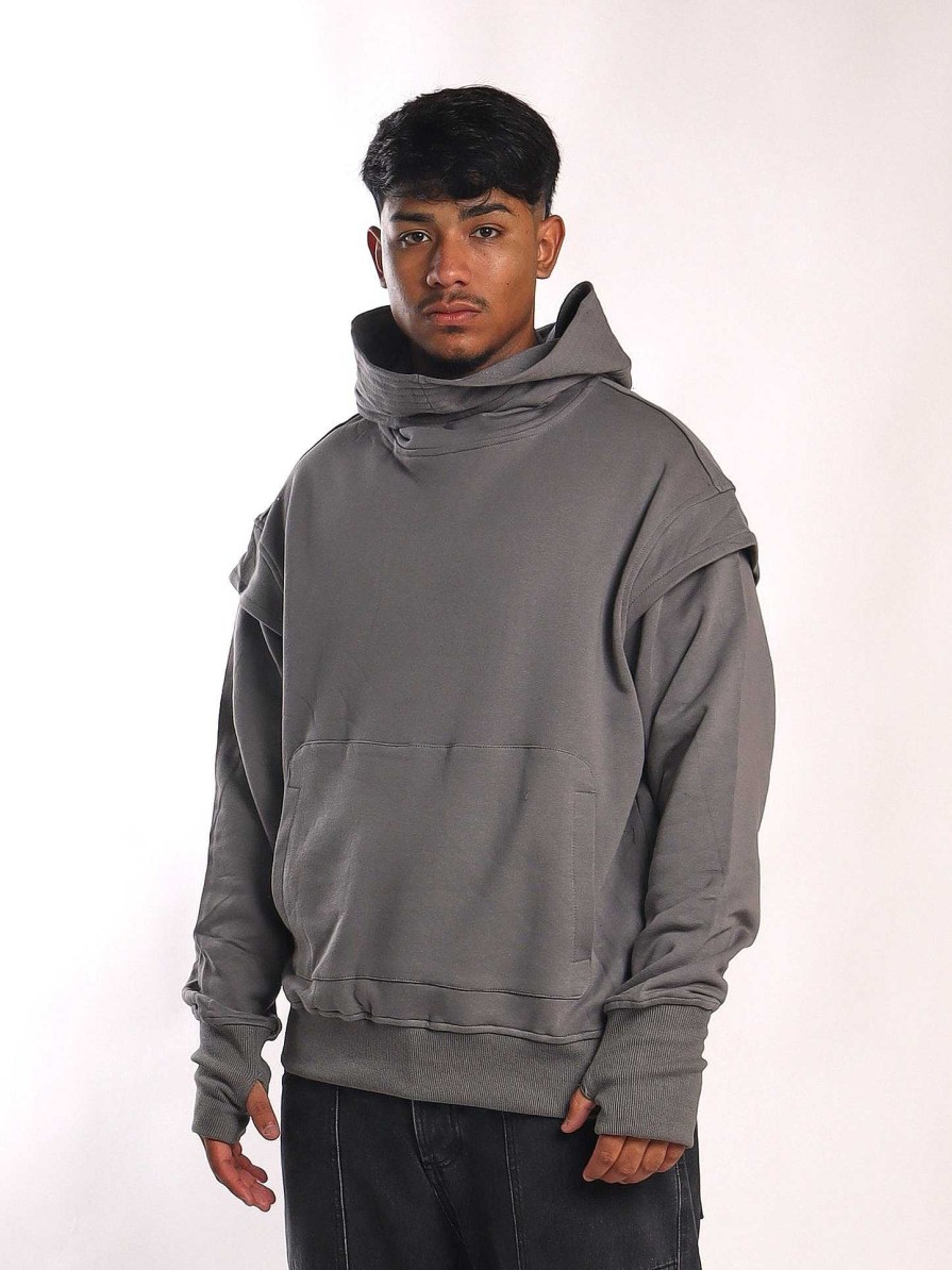 Cole Shop Oversized hooded cuff sweatshirt